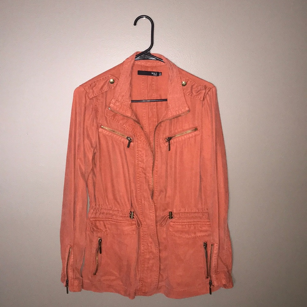 burnt orange fall jacket